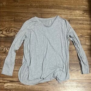 Tek Gear Gray Long Sleeve Relaxed Tee